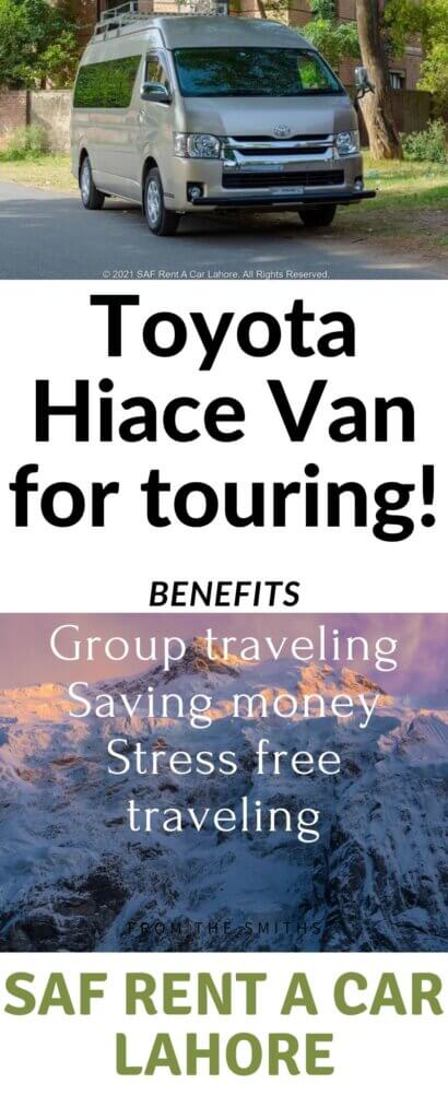 Toyota Hiace Grand Cabin Van rent in Lahore